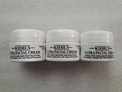 3x Kiehl's Ultra Facial Cream 0.25 Oz Jar (0.75 Oz Total) Face Moisturizer - Image 1 of 2