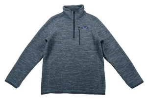 Patagonia Boy’s Medium 10 Better Sweater 1/4 Zip Nickel Gray - Picture 1 of 5