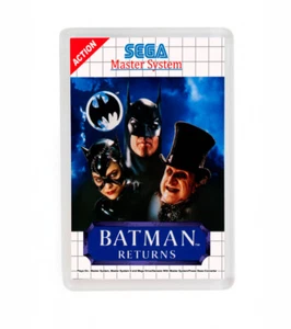 BATMAN RETURNS SEGA MASTER SYSTEM FRIDGE MAGNET IMAN NEVERA - Imagen 1 de 1
