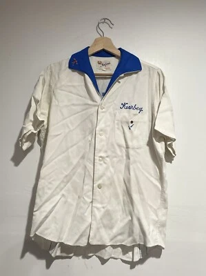 Vintage King Louie by Holiday Bowling Shirt Roehr Products 1950s White Men’s M - Image 1 of 4