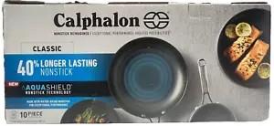 Calphalon CLASSIC 10-Piece AQUASHIELD Non-Stick Cookware Set - Picture 1 of 12