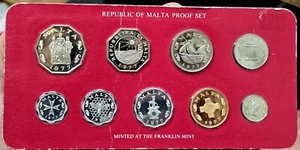 1977 Republic Of Malta Decimal Proof Set - Picture 1 of 2
