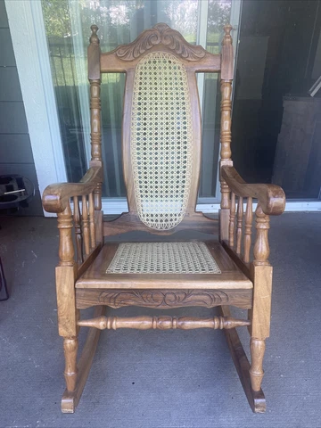Vintage Wooden Rocking Chair Cover