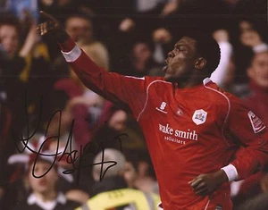 BARNSLEY * KAYODE ODEJAYI SIGNED 10x8 ACTION PHOTO+COA - Picture 1 of 1