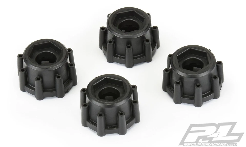 Pro-Line 6345-00 8x32 - 17mm 1/2" Offset Hex Adapters: Pro-Line 8x32 3.8" Wheels - Image 1 of 1