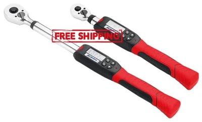 Llave dinamométrica digital 3/8” y 1/2” con aviso por zumbador y luz LED. Nuevo Foto 1 de 4