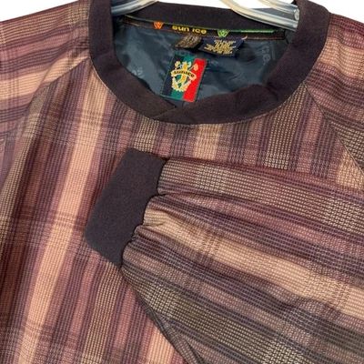 Vintage Sun Ice Mens XL Plaid Pullover Golf Windbreaker Jacket - Image 1 of 4