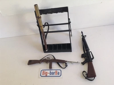 🔥LOT ACTION TEAM 🏆 ACTION MAN RIFLE RACK 1969 🔥RARE 💰 - Immagine 1 di 4