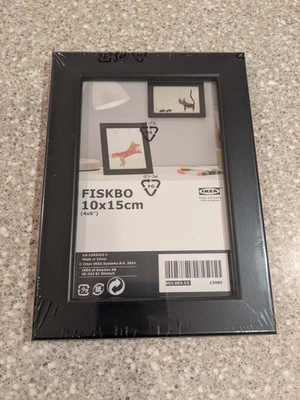 Marco de fotos IKEA FISKBO negro 10x15 cm (4x6") - 1x marco de fotos ligero Foto 1 de 2