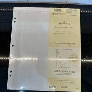NEU Hallmark AR6555 8 selbstklebende Nachfüllseiten großes Album mit 3 Ringen & postgebunden - Bild 1 von 15