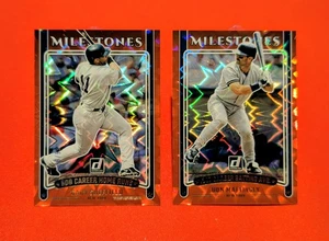 🔥Yankees Don MATTINGLY Gary SHEFFIELD /99 -2025 DONRUSS PIETRE MILIARI RED XPLOSION - Foto 1 di 6