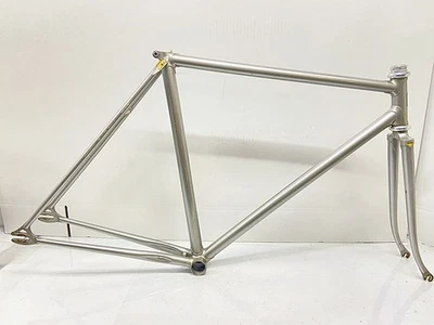 [Used] EIMEI NJS Fixie Frame Set Year unknown Chromoly Silver - Image 1 of 4