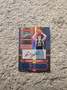 2010-11 Playoff Contenders Patches Gold /49 Gordon Hayward #7 Auto RC - Picture 1 of 2
