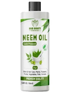 Aceite de neem 100 % puro - prensado en frío para el cuidado de la piel y el cabello, cuidado de plantas y mascotas Reino Unido - Imagen 1 de 1