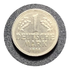 Germany 1 Deutsche Mark 1966 F Coin German Eagle - Picture 1 of 2