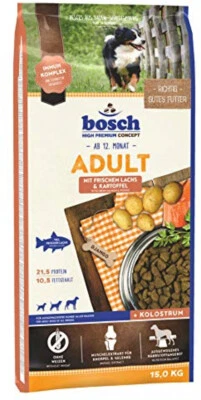 bosch HPC Adult Hundefutter Trockenfutter Lachs & Kartoffel Alle Rassen 15 kg - Bild 1 von 4