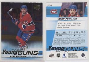 2019-20 Upper Deck Young Guns Silver Foil Ryan Poehling #226 Rookie RC