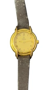Fendi Vintage Uhr vergoldet 300L 23mm Elfenbein Zifferblatt Arm 16cm Swiss Made - Bild 1 von 5
