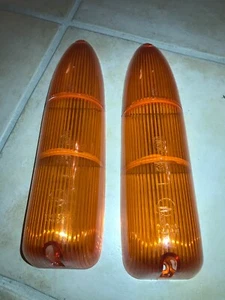 2x Trabant 601 Rücklicht Heckleuchte orange gelb Rückleuchtenglas Rücklichtkappe - Bild 1 von 1