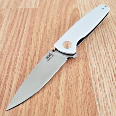 SOG Twitch III Linerlock Folding Knife 3" 154CM Steel Blade Aluminum Handle - Image 1 of 4