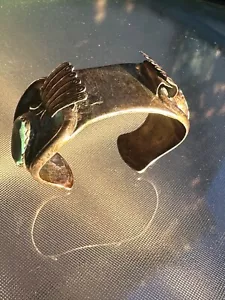Vintage Estate Navajo Sterlingsilber Türkis Uhr Manschette Armband 132g - Bild 1 von 23