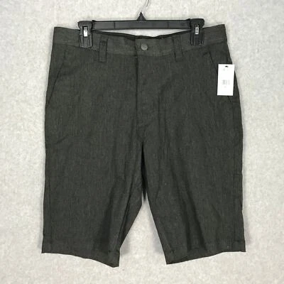 Volcom Shorts Mens Size 31 Charcol Gray Heather Chino Vmonty Pockets Stretch - Image 1 of 4