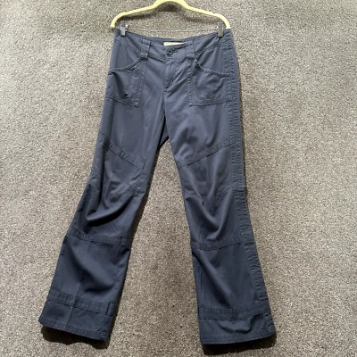 Cabelas Casual Pants Women 10 Blue Mid Rise Straight Cotton Utility Workwear - Image 1 of 4
