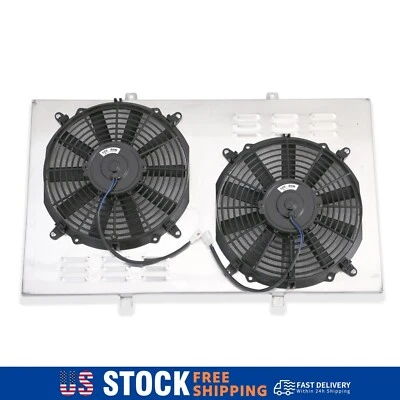 Cubierta de radiador de aluminio con base para camioneta Chevrolet C/K serie C10 K10 67-79 + ventilador Foto 1 de 4