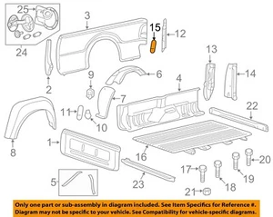 FORD OEM 04-14 F-150 Rear Fender Panel-Bed-Anchor Plate E7TZ9943488A - Picture 1 of 2