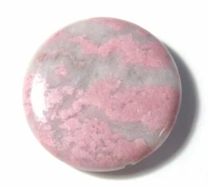 93.95Ct 35x8mm MINIMUM Pink Rhodonite Round Bead for Jewelry Making - Picture 1 of 39