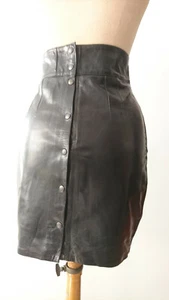 Rock Nr. 22 Lammleder "schwarz" Vintage 1980 - "PELLESSIMO" - Gr. 42 - Neu - Bild 1 von 2