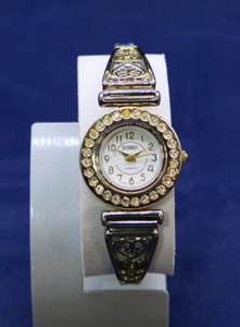 Vintage 80s Gitano Jeweled Wrist Watch New Battery - Picture 1 of 9