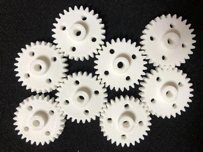 8 Plastic Spur Gears 28 tooth Module 1.0 - Image 1 of 2