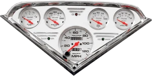 55 56 57 58 59 Chevy Truck Billet Aluminum Gauge Panel Dash Insert Instrument - Picture 1 of 4