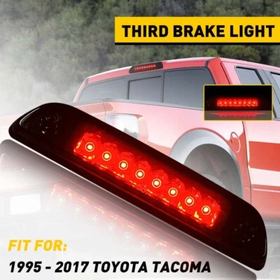Para Toyota Tacoma 1995-2017 Negro LED Tercera 3RD Luz Trasera Parada de Freno Trasera Lámpara Foto 1 de 4