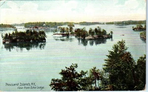Blick von der Echo Lodge, Thousand Islands, New York Postkarte - Bild 1 von 2