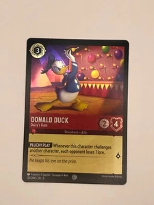 Disney Lorcana Shimmering Skies Donald Duck Daisy’s Date Cold Foil 122/204 - Picture 1 of 2
