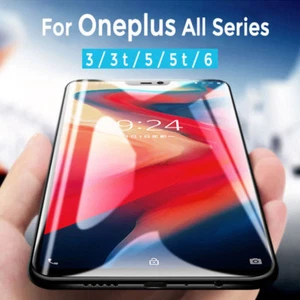5D Curved Screen Protector Full Coverage For One Plus 9 Pro 7T 6T Tempered Glass - Picture 1 of 15