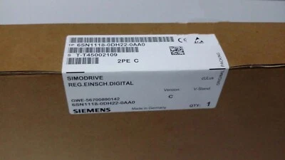 6SN1118-0DH22-0AA0 NEW SIEMENS 6SN1 118-0DH22-0AA0 SIMODRIVE 611-D Control Unit - Image 1 of 3