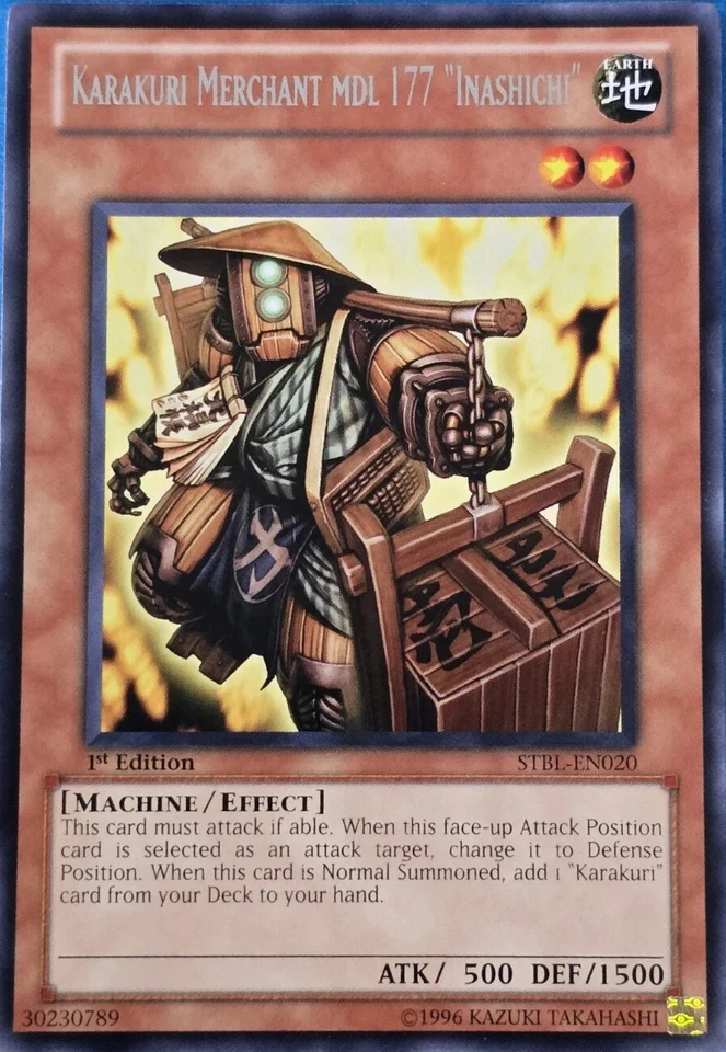 Karakuri Merchant MDL 177 “Inashichi” - STBL-EN020 - Rare - 1st Edition YuGiOh - Image 1 of 1