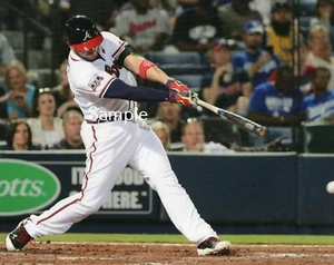 Impresión fotográfica de béisbol Tyler Flowers 8x10 de los Atlanta Braves TF2 - Imagen 1 de 1