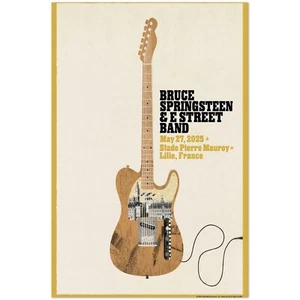 Bruce Springsteen Poster – May 27, 2025 Lille World Tour Concert Wall Art - Picture 1 of 1