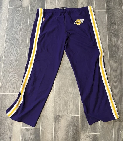 LA Lakers Vintage 80’s NBA Official Breakaway Warmup Pants Sand-Knit XL Cover