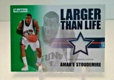 AMAR'E STOUDEMIRE 2008 09 NBA SKYBOX JERSEY Game-Used LARGER THAN LIFE LL-AS