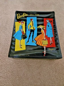 Vintage 1961 Mattel Barbie Doll Ponytail Black Case - Picture 1 of 7