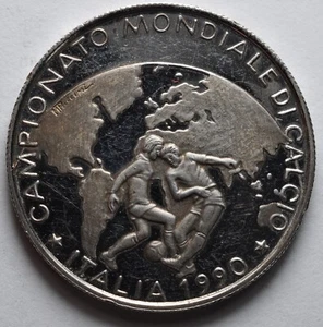 ITALIA 90 Medaglia silver .925 campionato mondiale di calcio b7 - Imagen 1 de 2