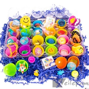 500 Bulk Toys & Favors Filled Egg Hunt Plastic Easter Eggs, Bright Solid Colors - Picture 1 of 7