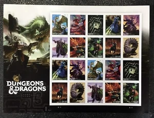 2024USA #5909-5918b Forever Dungeons & Dragons - Sheet of 20 mint - Picture 1 of 1
