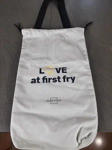 Großer Beutel Love at first fry von Silberthal aus Stoff - Bild 1 von 2