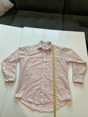 Van Heusen Pinpoint Oxford Men's Button-down Shirt, Pale Pink, 16, 32/33 - Image 1 of 4